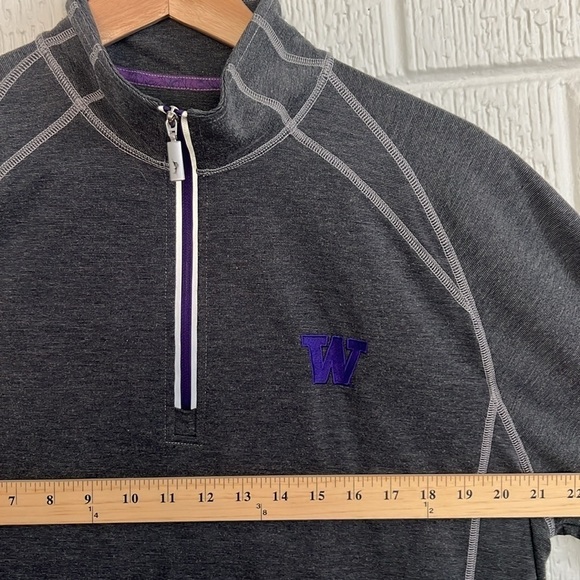 Tommy Bahama Men’s 1/4 Zip Island Pulllover University of Washington Medium - Picture 10 of 10